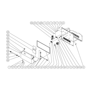 Electric Box Diagram and Parts List for HHS-2004-0E3G  Mi-T-M Pressure Washer
