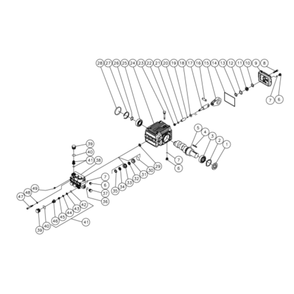 Pump Diagram and Parts List for HHS-1003-0E1A  Mi-T-M Pressure Washer