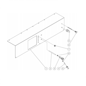 Control Panel Diagram and Parts List for HDC-3505-0V6G  Mi-T-M Pressure Washer