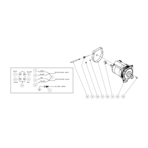 Alternator Diagram and Parts List for HS-4004-1MAH  Mi-T-M Pressure Washer
