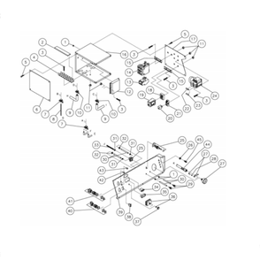 Control Panel Diagram and Parts List for HG-2205-0M10  Mi-T-M Pressure Washer