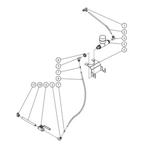Aftercooler Diagram and Parts List for AED-46315-120H  Mi-T-M Compressor