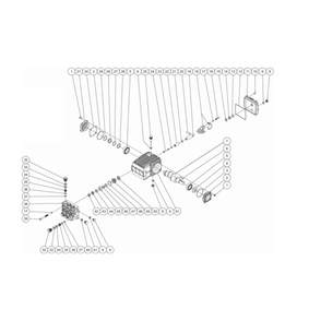Pump Diagram and Parts List for HDC-4004-1H6A  Mi-T-M Pressure Washer