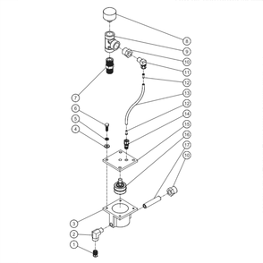 Low Oil Shutdown Diagram and Parts List for ADS-20310-120HM  Mi-T-M Compressor