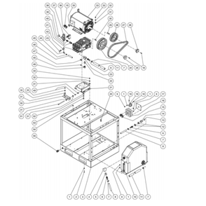 Motor Base Diagram and Parts List for HG-3004-1208  Mi-T-M Pressure Washer