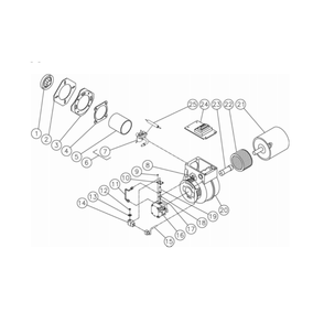 Burner Diagram and Parts List for HDS-4005-0K6G  Mi-T-M Pressure Washer