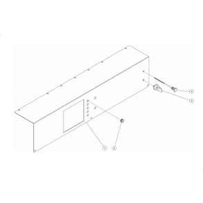 Control Panel Diagram and Parts List for HS-3505-0MGH  Mi-T-M Pressure Washer