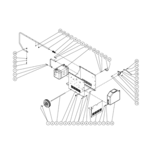 Chassis Diagram and Parts List for HHD-3005-0E3G  Mi-T-M Pressure Washer