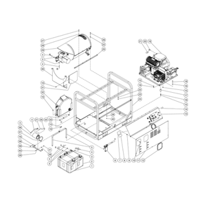 Unit Diagram and Parts List for HDS-3006-0R7G  Mi-T-M Pressure Washer