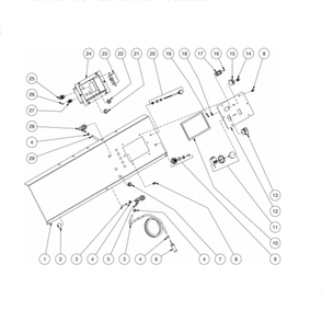 Control Panel Diagram and Parts List for HDS-4005-1H6G  Mi-T-M Pressure Washer