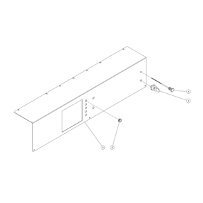 Control Panel Diagram and Parts List for HS-3006-0MDK  Mi-T-M Pressure Washer