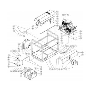 Unit Diagram and Parts List for HS-3505-0MDK  Mi-T-M Pressure Washer