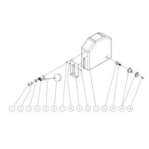 Float Tank Diagram and Parts List for HEG  Mi-T-M Pressure Washer
