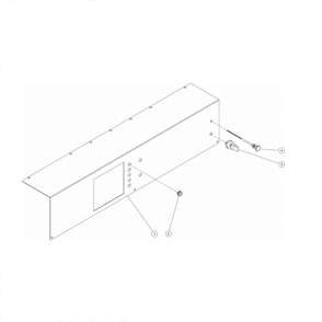 Control Panel Diagram and Parts List for HS-3005-0MGV  Mi-T-M Pressure Washer