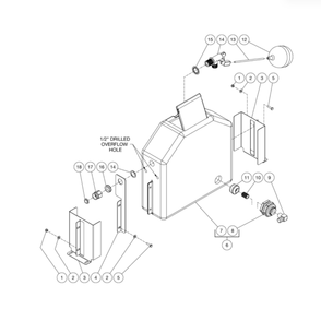 Float Tank Diagram and Parts List for HS-4004-0MAH  Mi-T-M Pressure Washer
