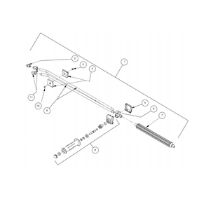 Dual Lance Diagram and Parts List for HG-3004-1230  Mi-T-M Pressure Washer