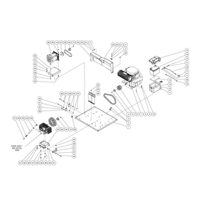 Isolation Plate Diagram and Parts List for HS-3005-0MGV  Mi-T-M Pressure Washer