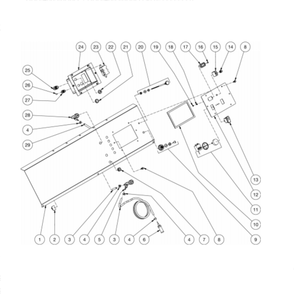 Control Panel Diagram and Parts List for HDS-4005-0H6G  Mi-T-M Pressure Washer