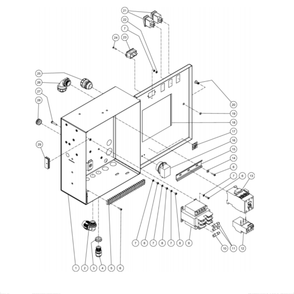 Electric Box Diagram and Parts List for HG-3004-3575  Mi-T-M Pressure Washer