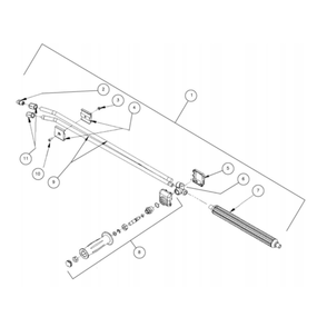 Dual Lance Diagram and Parts List for HG-1805-3208  Mi-T-M Pressure Washer