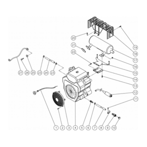 Engine Diagram and Parts List for HDS-3506-0K6G  Mi-T-M Pressure Washer