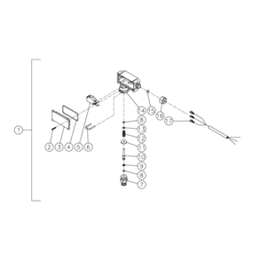 Pressure Switch Diagram and Parts List for HHD-3005-0E9G  Mi-T-M Pressure Washer