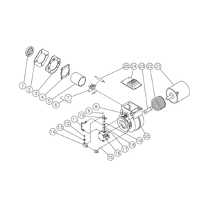 Burner Diagram and Parts List for HDS-3505-0K6A  Mi-T-M Pressure Washer