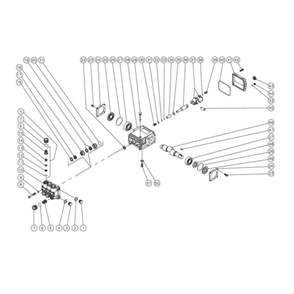 Pump Diagram and Parts List for HHS-1502-1E1G  Mi-T-M Pressure Washer