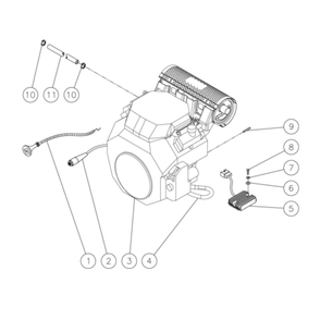 Engine Diagram and Parts List for HDS-3008-1H6G  Mi-T-M Pressure Washer