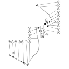 Tank Drain Diagram and Parts List for ADS-20310-120HM  Mi-T-M Compressor