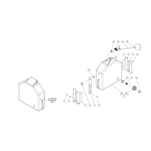 Float Tank Diagram and Parts List for HG-3004-3575  Mi-T-M Pressure Washer
