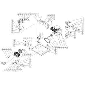 Isolation Plate Diagram and Parts List for HS-3005-0MGK  Mi-T-M Pressure Washer