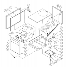 Frame Diagram and Parts List for HG-1505-0M10  Mi-T-M Pressure Washer