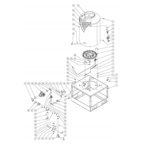 Burner Diagram and Parts List for HG-3004-3208  Mi-T-M Pressure Washer