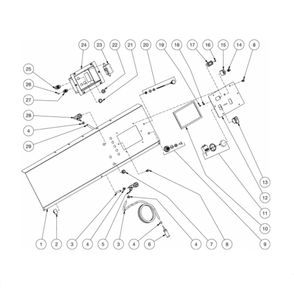 Control Panel Diagram and Parts List for HDS-4005-1K6G  Mi-T-M Pressure Washer