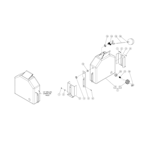 Float Tank Diagram and Parts List for HG-1805-1230  Mi-T-M Pressure Washer