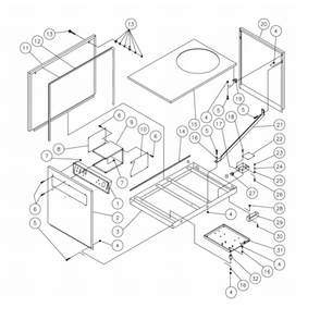 Frame Diagram and Parts List for HG-3004-0M30  Mi-T-M Pressure Washer