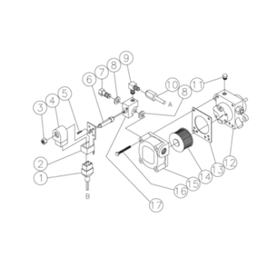 Fuel Pump/Solenoid Diagram and Parts List for HHS-2004-0E3G  Mi-T-M Pressure Washer