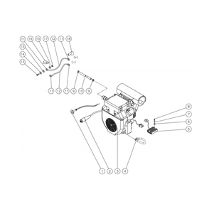 Engine Diagram and Parts List for HDS-4005-0H6G  Mi-T-M Pressure Washer