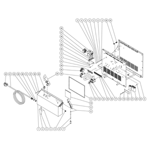 Electric Box Diagram and Parts List for HHS-2004-1E8G  Mi-T-M Pressure Washer