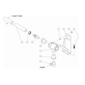 Ball Valve Diagram and Parts List for HDS-4005-0H6A  Mi-T-M Pressure Washer