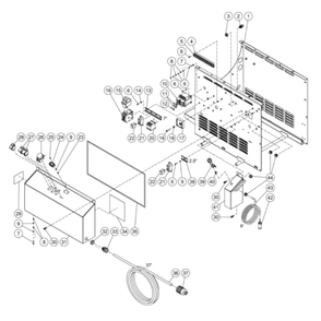 Electric Box Diagram and Parts List for HHS-3005-2E3G  Mi-T-M Pressure Washer