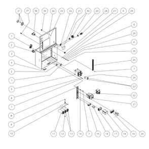 Single Phase Electric Box With Time Delay Diagram and Parts List for HEG  Mi-T-M Pressure Washer