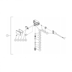 Pressure Switch Diagram and Parts List for HG-1805-3208  Mi-T-M Pressure Washer