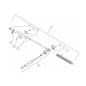 Dual Lance Diagram and Parts List for HS-3505-1MGH  Mi-T-M Pressure Washer
