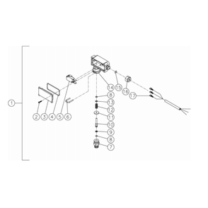 Pressure Switch Diagram and Parts List for HG-1805-3230  Mi-T-M Pressure Washer
