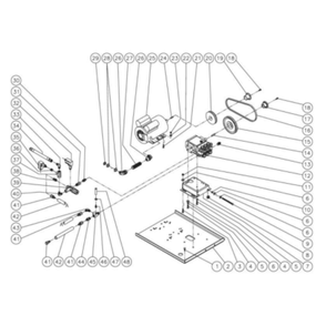 Part Location Diagram of 2-0234 Mi-T-M Motor 1.5 Hp Odp 115/208-230 V