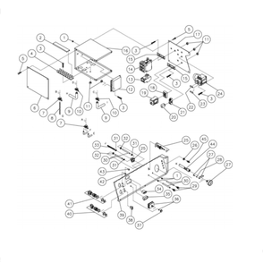 Control Panel Diagram and Parts List for HG-2004-0M30  Mi-T-M Pressure Washer