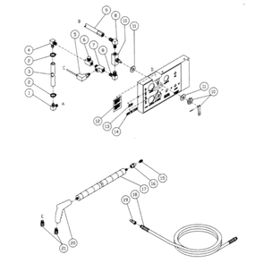 Steam Option Diagram and Parts List for HS-3005-CMV1GASOLINE-DIESEL  Mi-T-M Pressure Washer