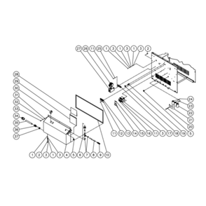 Electric Box Diagram and Parts List for HHS-2004-0E2G  Mi-T-M Pressure Washer
